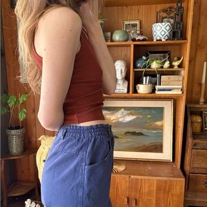 Zara Rust Racer Back Tank S